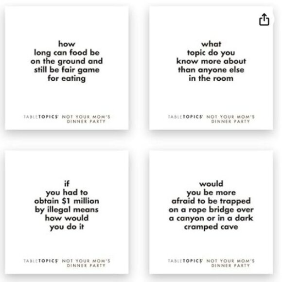 TableTopics Not Your Mom's Dinner Party Question Card Game - Picture 3 of 3
